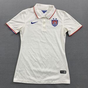 United States Soccer Jersey Womens Small USWNT 2014 World Cup Nike Dri Fit Shirt
